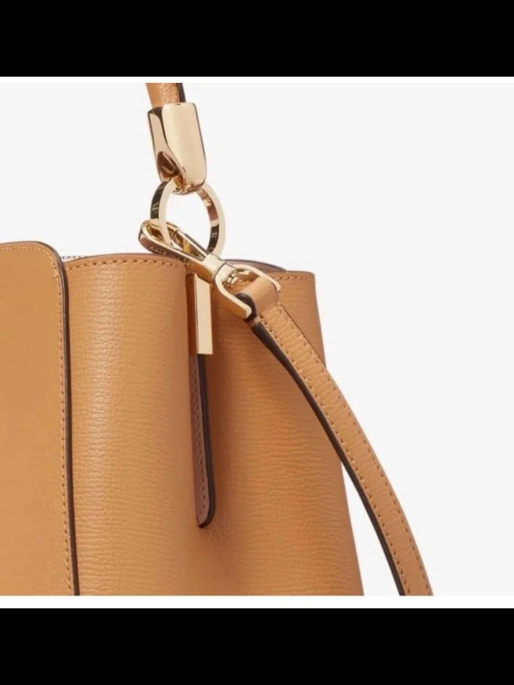 Kate Spade Structured Top-Handle Tote Bag in Tan *New